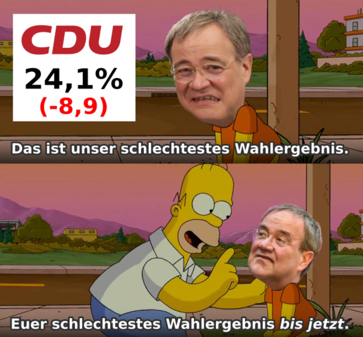 CDU
24,1%
(-8,9)
Das ist unser schlechtestes Wahlergebnis.
1000
Euer schlechtestes Wahlergebnis bis jetzt.