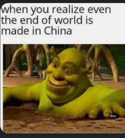 when you realize even
the end of world is
made in China
POOL