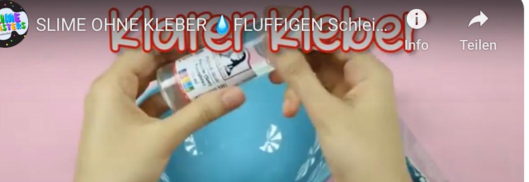 IME
STERS
SLIME OHNE KLEBER
SUPERCH
FLUFFIGEN Schlei.
Info
Teilen