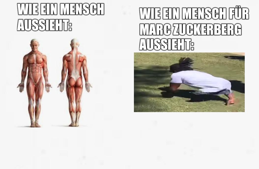 WIE EIN MENSCH
AUSSIEHT:
WIE EIN MENSCH FÜR
ZUCKERBERG
MARC
AUSSIEHT: