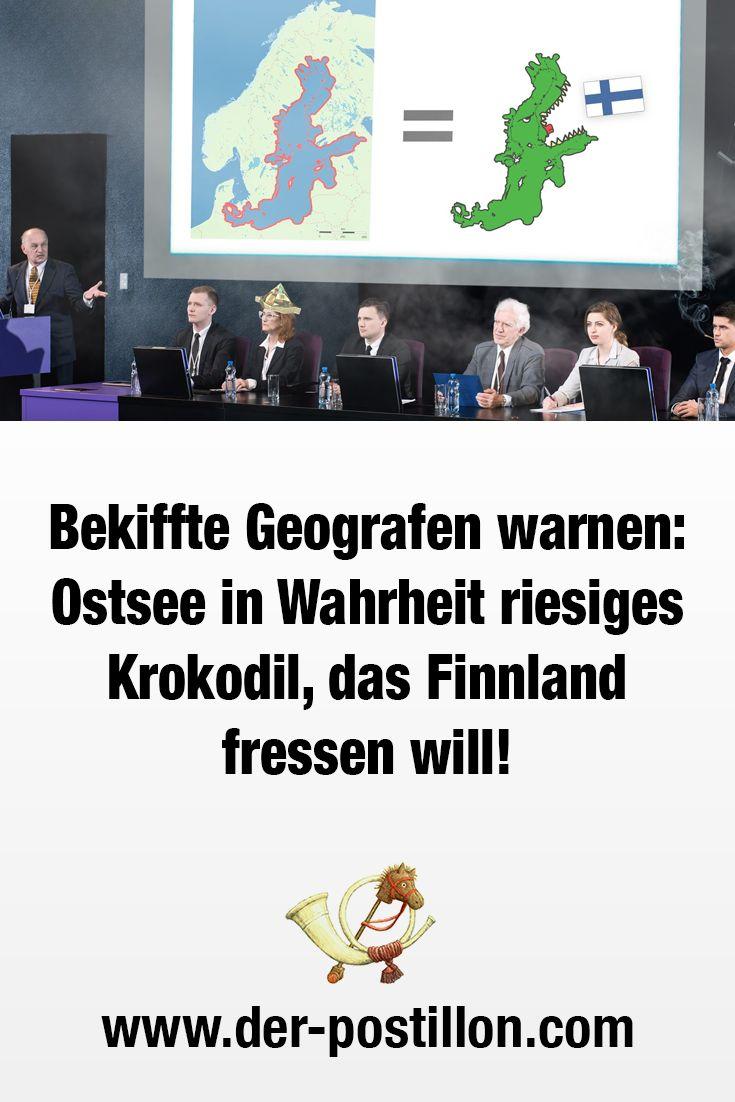 Bekiffte Geografen warnen:
Ostsee in Wahrheit riesiges
Krokodil, das Finnland
fressen will!
www.der-postillon.com