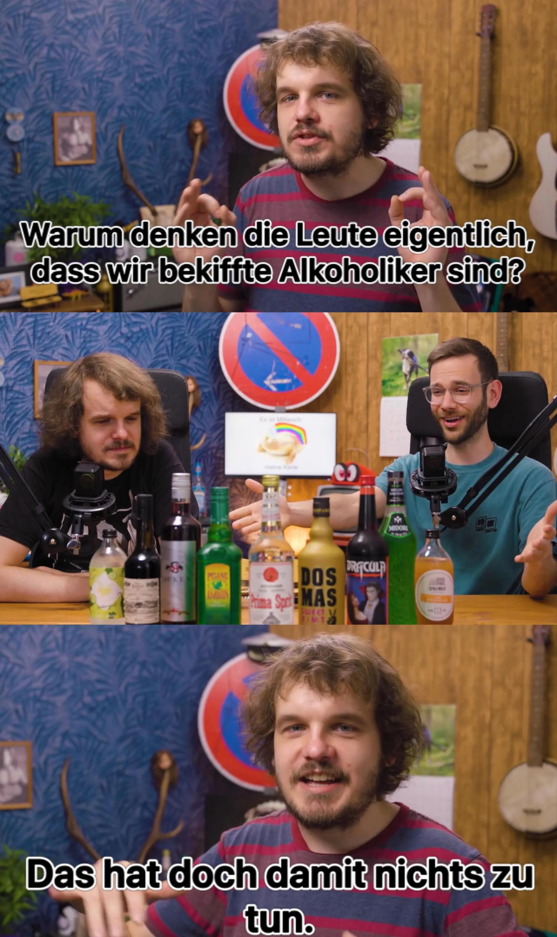 Warum denken die Leute eigentlich,
dass wir bekiffte Alkoholiker sind?
PATANG
DOS
AMBIAN Prima Sprit MAS
SWEET V
DRACULP
M
MIDORE
VINTL
Das hat doch damit nichts zu
tun.