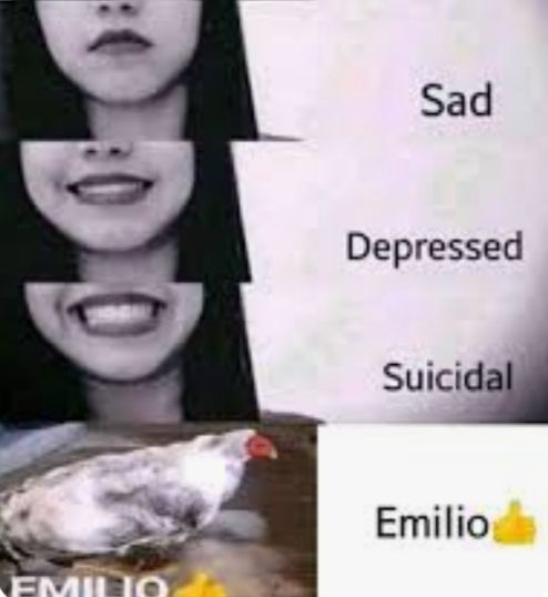 00
EMILIO
Sad
Depressed
Suicidal
Emilio