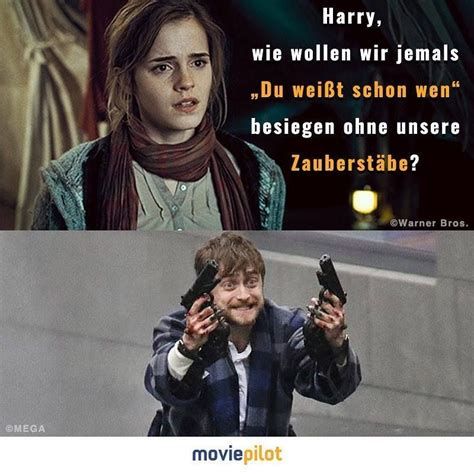 @MEGA
Harry,
wie wollen wir jemals
„Du weißt schon wen"
besiegen ohne unsere
Zauberstäbe?
moviepilot
Warner Bros.