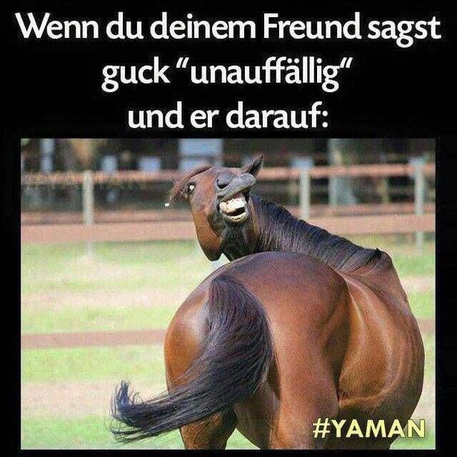 Wenn du deinem Freund sagst
guck "unauffällig"
und er darauf:
#YAMAN