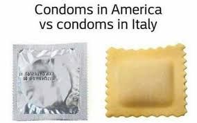 Condoms in America
vs condoms in Italy
in sosivo da