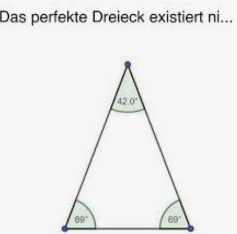 Das perfekte Dreieck existiert ni...
69
42.0
69"