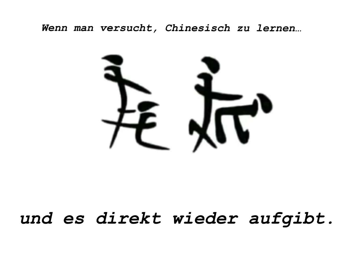 Wenn man versucht, Chinesisch zu lernen...
듯
und es direkt wieder aufgibt.