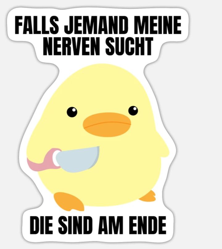 FALLS JEMAND MEINE
NERVEN SUCHT
DIE SIND AM ENDE