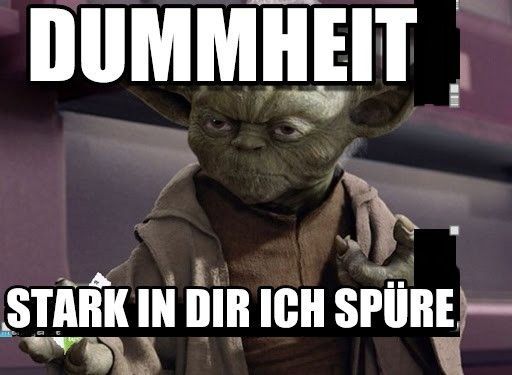 DUMMHEIT
STARK IN DIR ICH SPÜRE