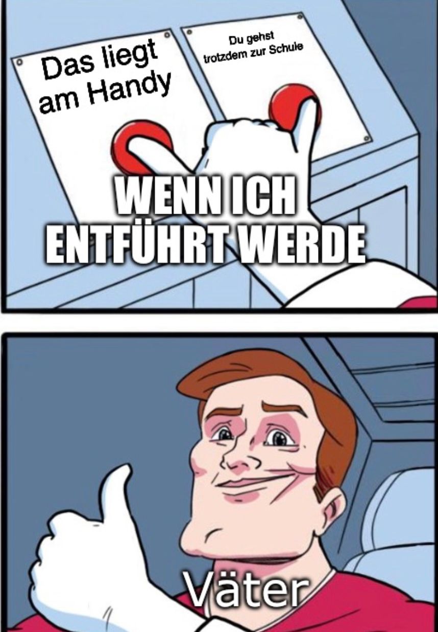 Das liegt
am Handy
Du gehst
trotzdem zur Schule
WENN ICH
ENTFÜHRT WERDE
Väter