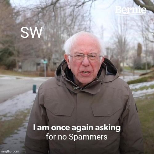 
SW
Bernie
I am once again asking
for no Spammers