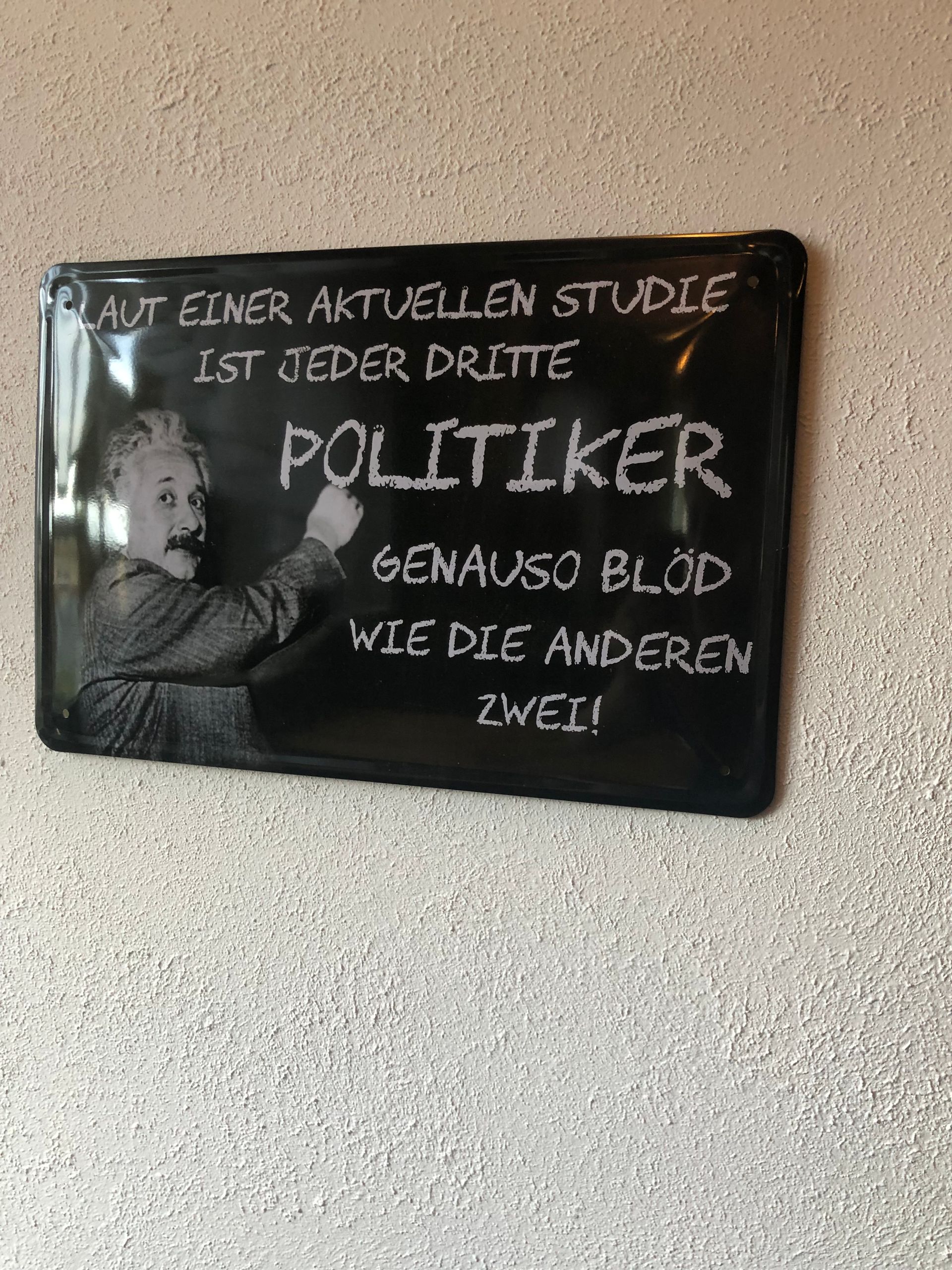 LAUT EINER AKTUELLEN STUDIE
IST JEDER DRITTE
POLITIKER
GENAUSO BLÖD
WIE DIE ANDEREN
ZWEI!