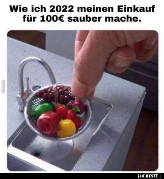 Wie ich 2022 meinen Einkauf
für 100€ sauber mache.
-DEBESTE-