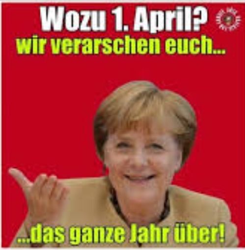 Wozu 1. April?
wir verarschen euch...
...das ganze Jahr über!