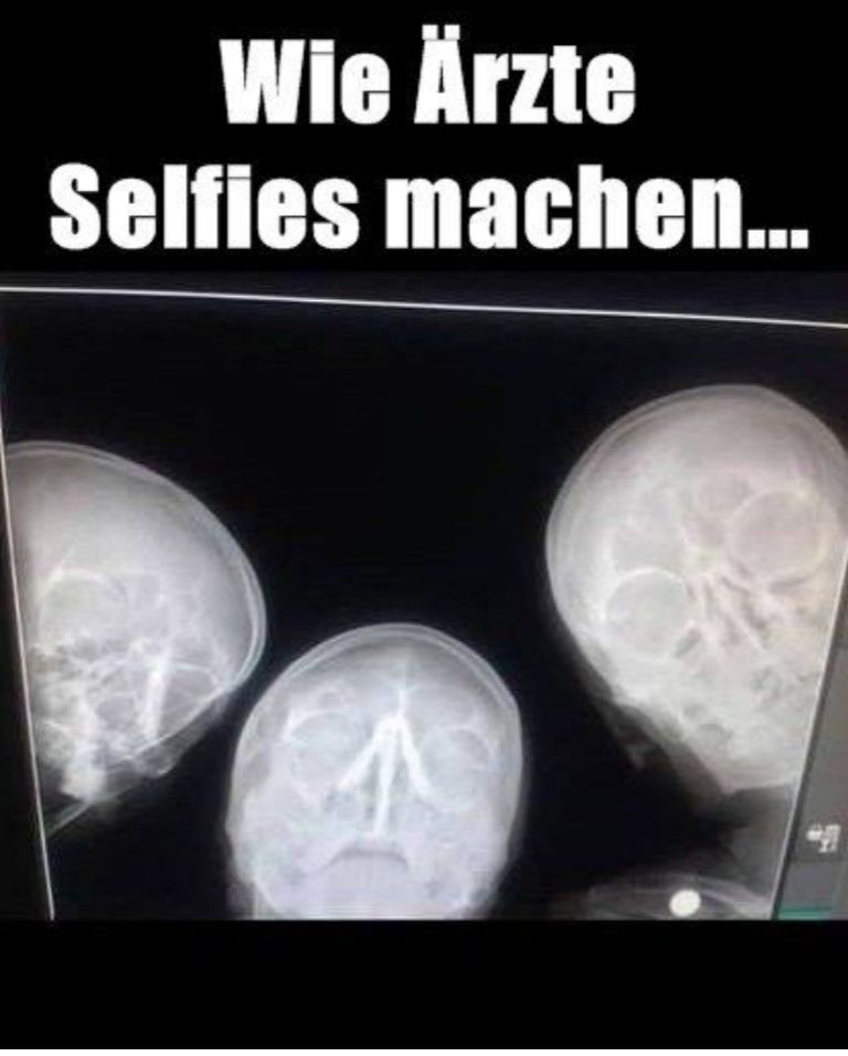 Wie Ärzte
Selfies machen...