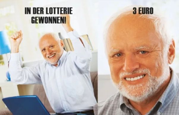 IN DER LOTTERIE
GEWONNEN!
3 EURO