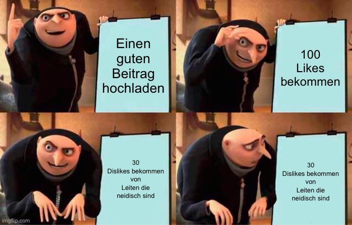 
Einen
guten
Beitrag
hochladen
30
Dislikes bekommen
von
Leiten die
neidisch sind
wwwwwwwww
100
Likes
bekommen
30
Dislikes bekommen
von
Leiten die
neidisch sind