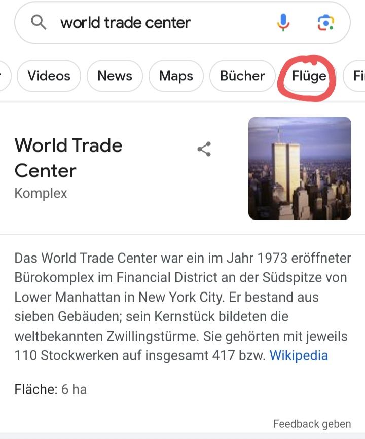 Qworld trade center
Videos News Maps Bücher
World Trade
Center
Komplex
4
Fläche: 6 ha
a
Flüge
Das World Trade Center war ein im Jahr 1973 eröffneter
Bürokomplex im Financial District an der Südspitze von
Lower Manhattan in New York City. Er bestand aus
sieben Gebäuden; sein Kernstück bildeten die
weltbekannten Zwillingstürme. Sie gehörten mit jeweils
110 Stockwerken auf insgesamt 417 bzw. Wikipedia
Feedback geben
Fi