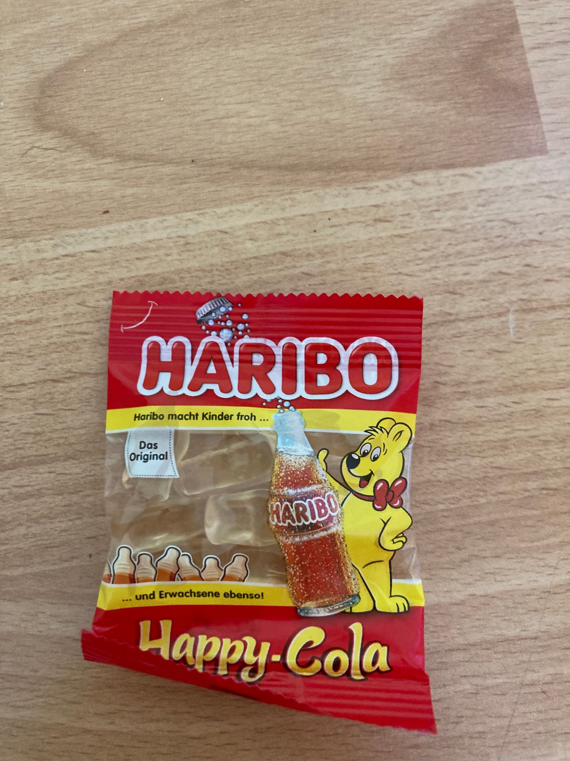 HARIBO
Haribo macht Kinder froh ...
Das
Original
BAR
und Erwachsene ebenso!
HARIBO
Happy-Cola