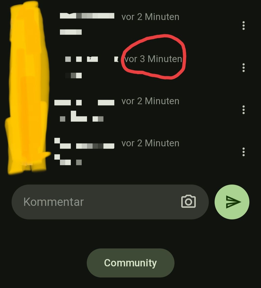 Kommentar
vor 2 Minuten
vor 3 Minuten
vor 2 Minuten
vor 2 Minuten
Community
A
:
:
:
...