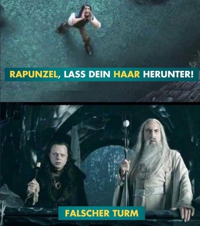 RAPUNZEL, LASS DEIN HAAR HERUNTER!
FALSCHER TURM