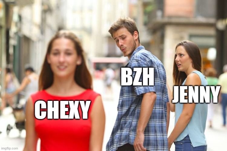 
CHEXY
BZH
JENNY