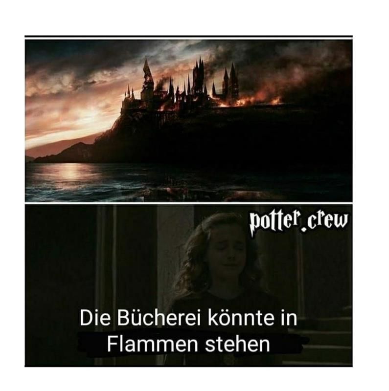 potter crew
Die Bücherei könnte in
Flammen stehen