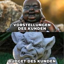 VORSTELLUNGEN
DES KUNDEN
BUDGET DES KUNDEN