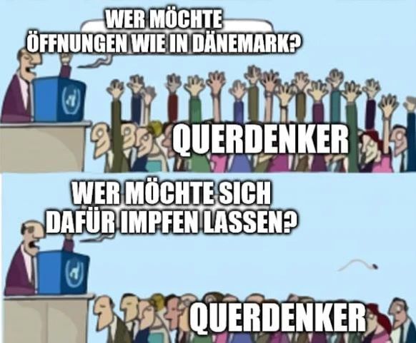 WER MÖCHTE
ÖFFNUNGEN WIE IN DÄNEMARK?
MM
29 QUERDENKER
WER MÖCHTE SICH
DAFÜR IMPFEN LASSEN?
QUERDENKER