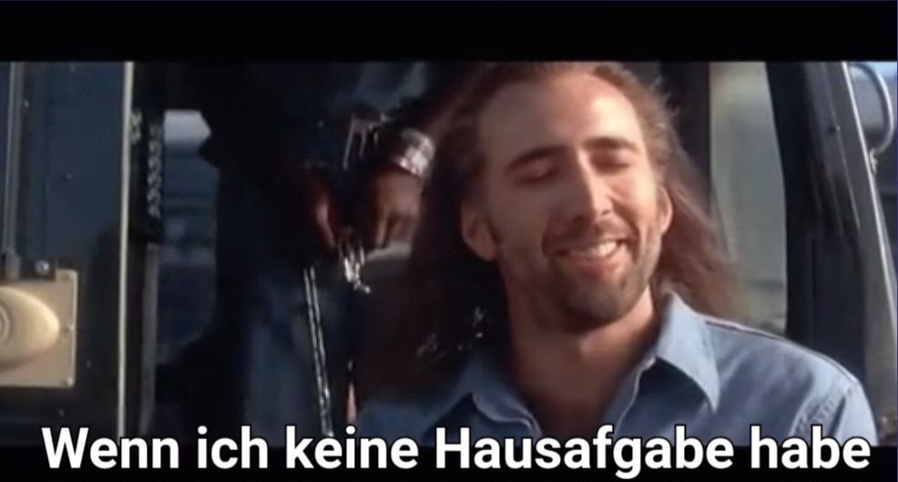 Wenn ich keine Hausafgabe habe