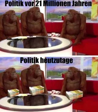 Politik vor 21 Millionen Jahren
Politik heutzutage