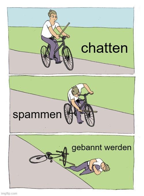 spammen

chatten
gebannt werden