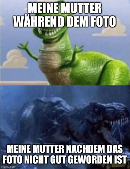 MEINE MUTTER
WÄHREND DEM FOTO
MEINE MUTTER NACHDEM DAS
FOTO NICHT GUT GEWORDEN IST
