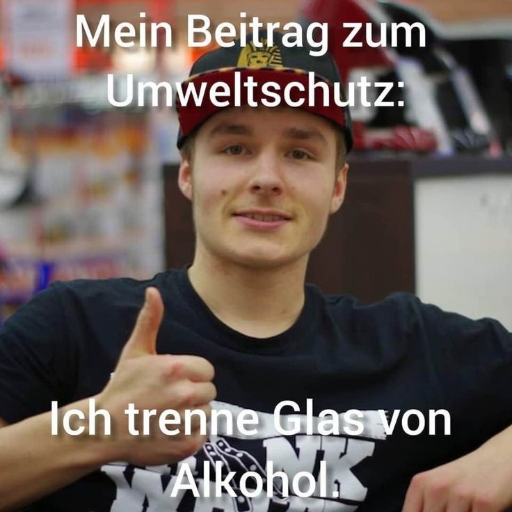 Mein Beitrag zum
Umweltschutz:
Ich trenne Glas von
Alkohola