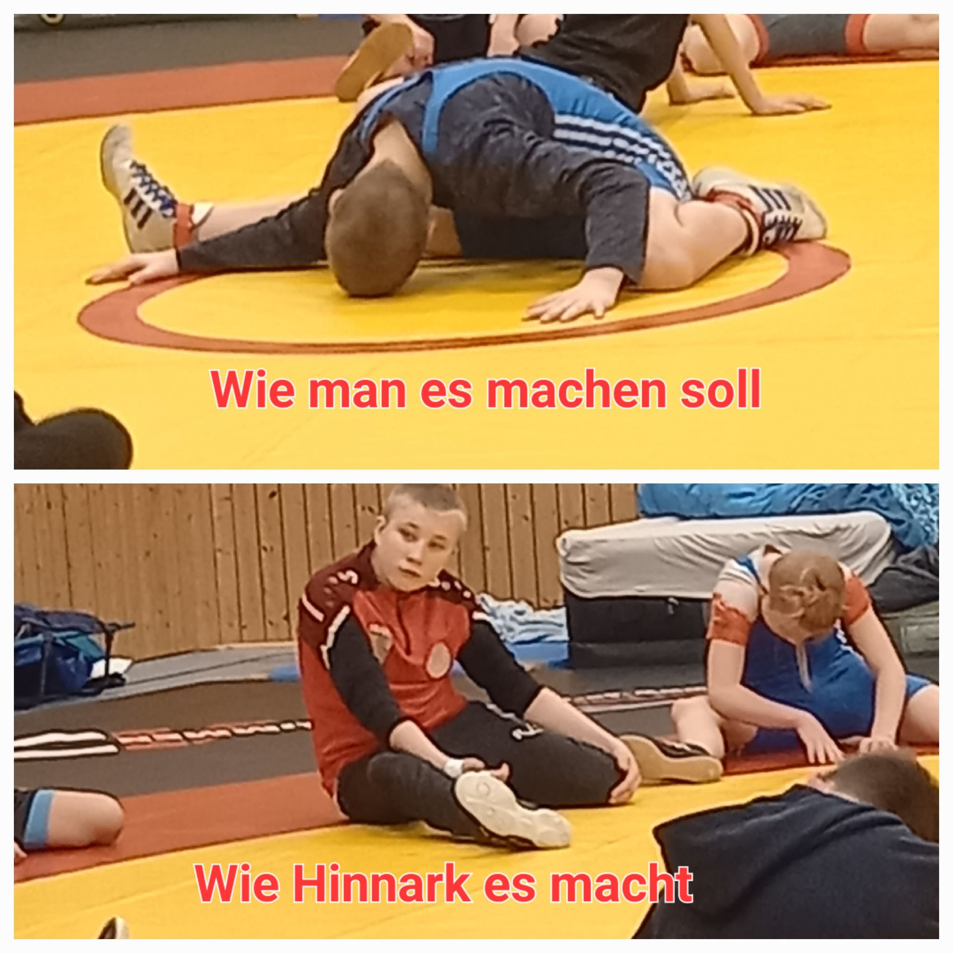 Wie man es machen soll
Wie Hinnark es macht