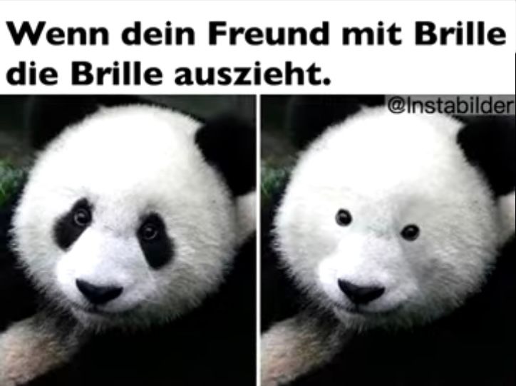 Wenn dein Freund mit Brille
die Brille auszieht.
@Instabilder