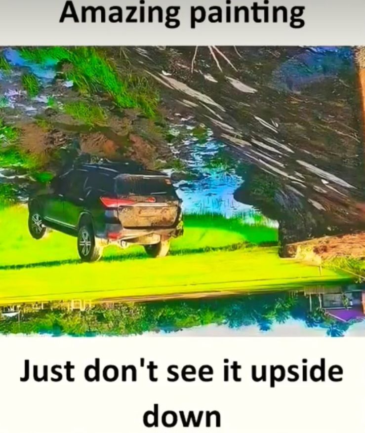 Amazing painting
Just don't see it upside
down