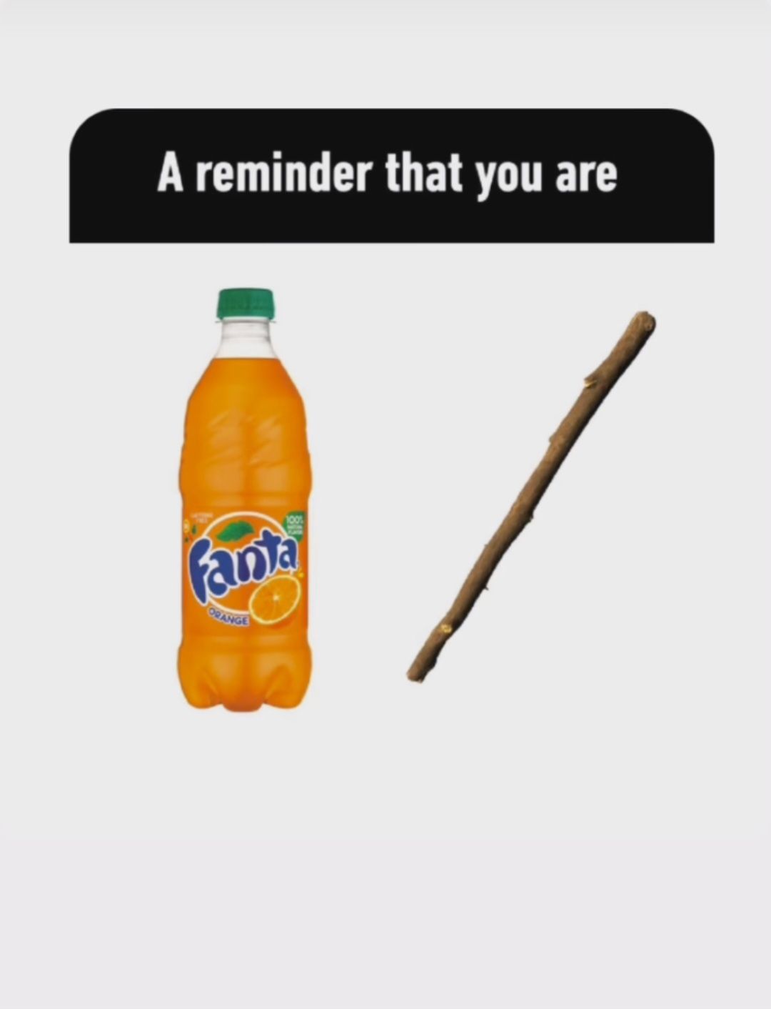 A reminder that you are
Fanta
ORANGE