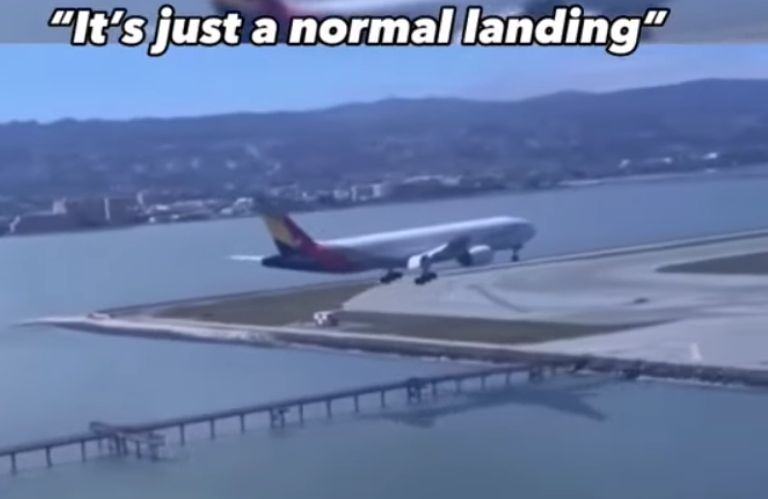 "It's just a normal landing"