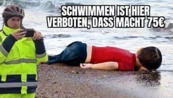 SCHWIMMEN IST HIER
VERBOTEN, DASS MACHT 75€