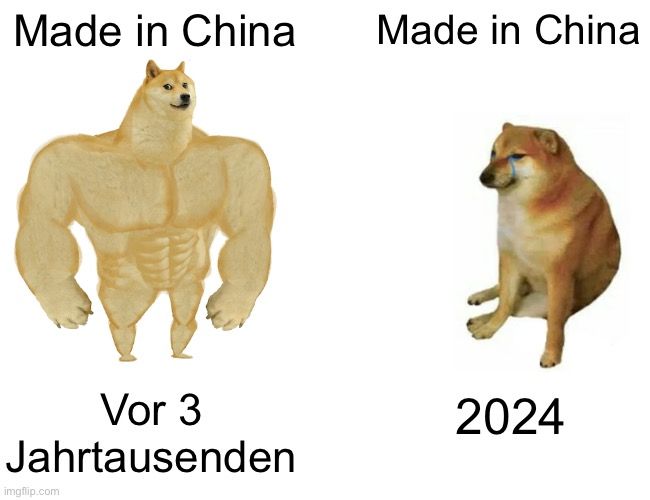 Made in China
Made in China
Vor 3
Jahrtausenden

2024