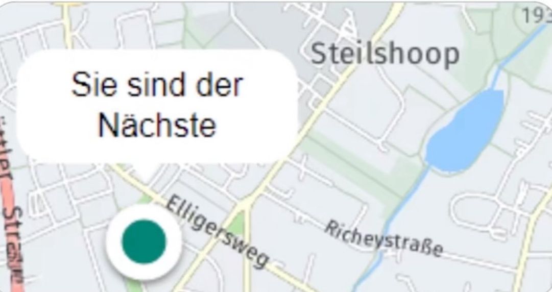 Sie sind der
Nächste
Steilshoop
19
4. ՈՂ
Vather Strate
Elligersweg
Richeystraße