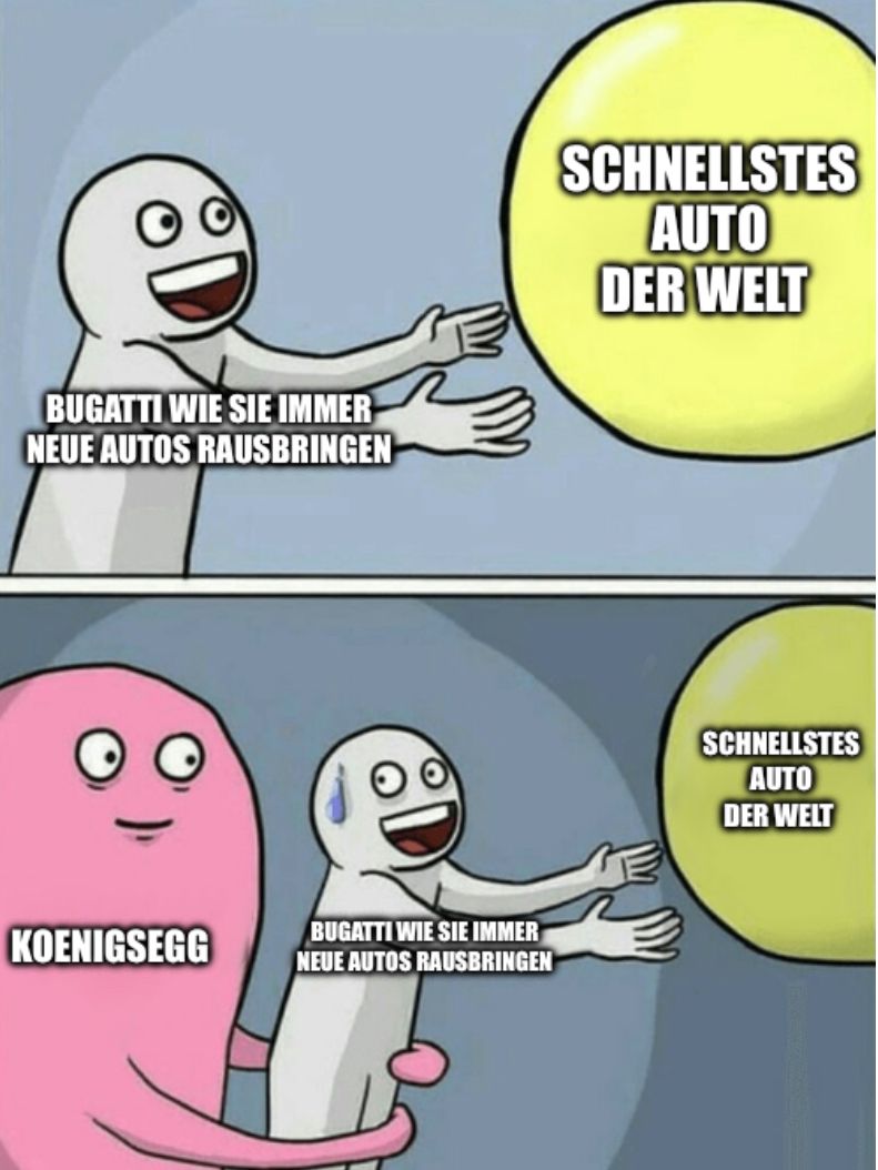 BUGATTI WIE SIE IMMER
NEUE AUTOS RAUSBRINGEN
SCHNELLSTES
AUTO
DER WELT
KOENIGSEGG
BUGATTI WIE SIE IMMER
NEUE AUTOS RAUSBRINGEN
SCHNELLSTES
AUTO
DER WELT