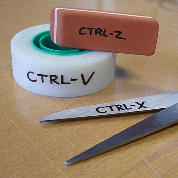 CTRL-Z
CTRL-V
CTRL-X