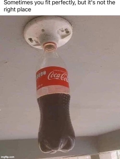 
Sometimes you fit perfectly, but it's not the
right place
1080
SABOR O
Coca-Cola