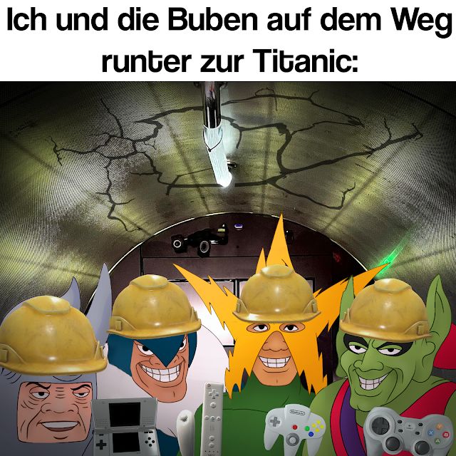 Ich und die Buben auf dem Weg
runter zur Titanic:
111)
+
48