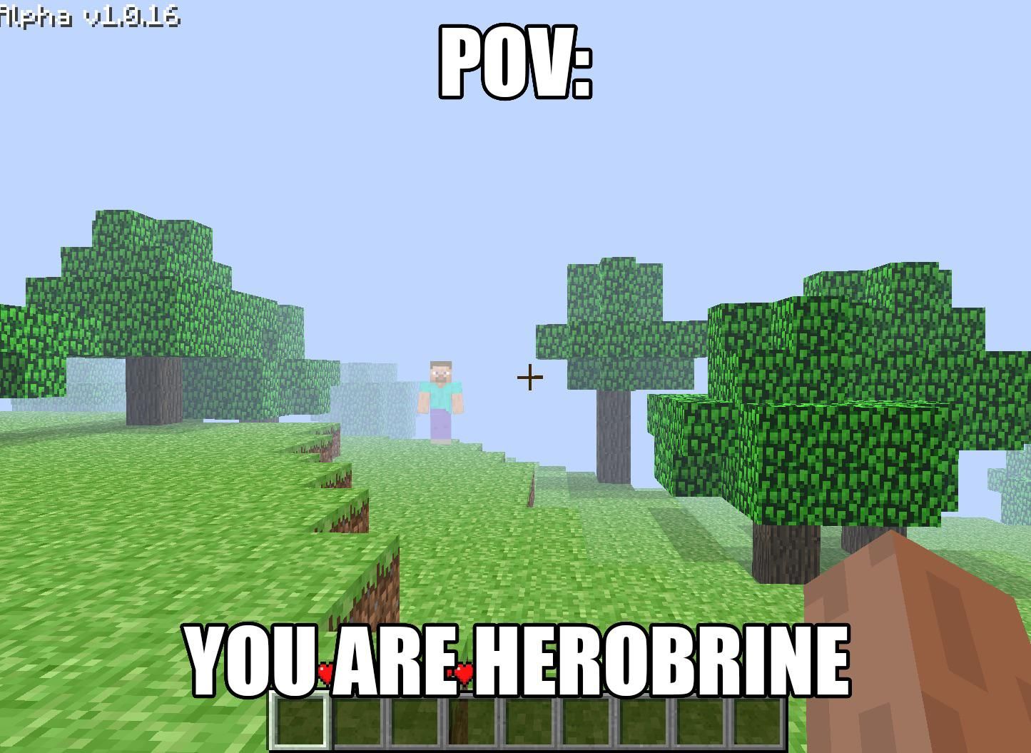 Fileha v1.9.16
POV:
'+
YOU ARE HEROBRINE