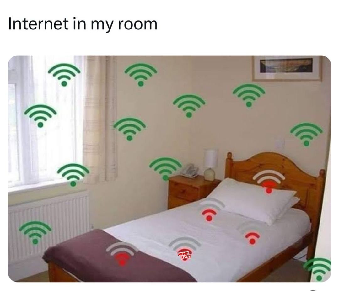 Internet in my room
MEME
ZAR
୬)