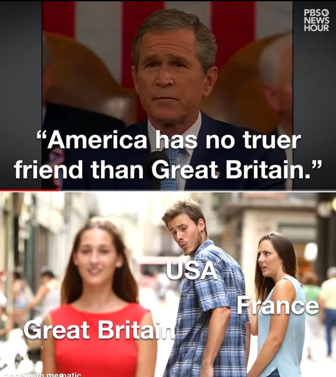 PBSO
NEWS
HOUR
"America has no truer
friend than Great Britain."
USA
France
Great Britain
ader with mematic